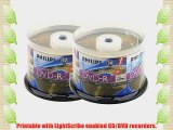 Philips Lightscribe Blank Media Disc DVD-R 16X Speed / 4.7GB / 120min - 100PK Cake Box