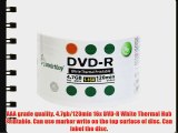 Smartbuy 4.7gb/120min 16x DVD-R White Thermal Hub Printable Blank Recordable Media Disc (3000-Disc)