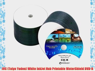 JVC (Taiyo Yuden) White InkJet Hub Printable WaterShield DVD-R