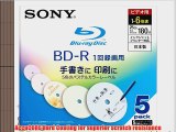 Sony Blu-ray Disc 5 Pack - 25GB 6X BD-R Japanese Import