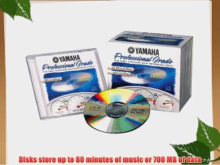 Yamaha CDR80M2410 CD-R 80 Minute 700 MB 24x (10-Pack with Jewel Cases)