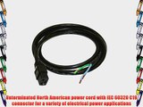 Interpower 86295240 North American Connector Power Cord IEC 60320 C19 Connector Type Black