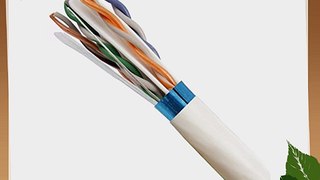 Cat6 550 MHz Shielded 23AWG Solid Bare Copper Plenum 1000ft White Bulk Ethernet Cable