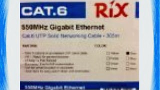 Rix Cat6 550MHz solid UTP VW-1 rated gray cable SOLID PURE COPPER - CC 3151