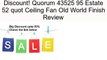 Quorum 43525 95 Estate 52 quot Ceiling Fan Old World Finish Review