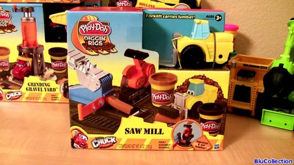 Play Doh Saw Mill Diggin Rigs Chuck Friends Mater McQueen Colossus Micro Drifters Disney Pixar Cars