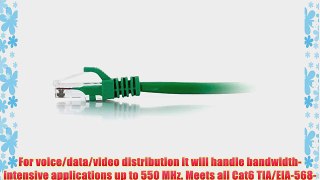 C2G / Cables to Go 27178 Cat6 Snagless Unshielded (UTP) Network Patch Cable Green (125 Feet/38.1