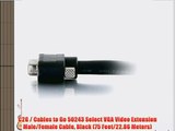 C2G / Cables to Go 50243 Select VGA Video Extension Male/Female Cable Black (75 Feet/22.86