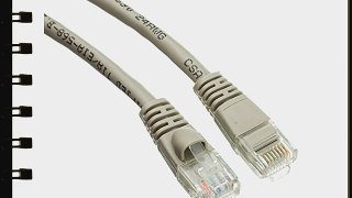 GadKo Cat6 Gray Ethernet Patch Cable Round Snagless/Molded Boot 100 foot