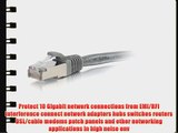 C2G / Cables to Go 00653 Cat6a Snagless Shielded (STP) Network Patch Cable Gray (30 Feet/9.14
