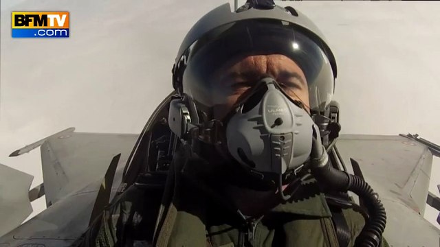 Répétitions du 14 juillet: les images de Christophe Delay dans le cockpit du Rafale