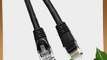 GadKo Cat5e Black Ethernet Patch Cable Round Snagless/Molded Boot 200 foot
