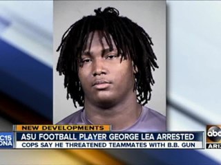 ASU football player arrested