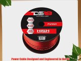 DS18 PW-0GA-50RD-2pk 50-Feet 0-Gauge Ultra Flex Power Cable (Red) Set of 2