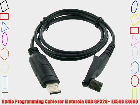 Radio Programming Cable for Motorola USB GP328 EX500 EX600