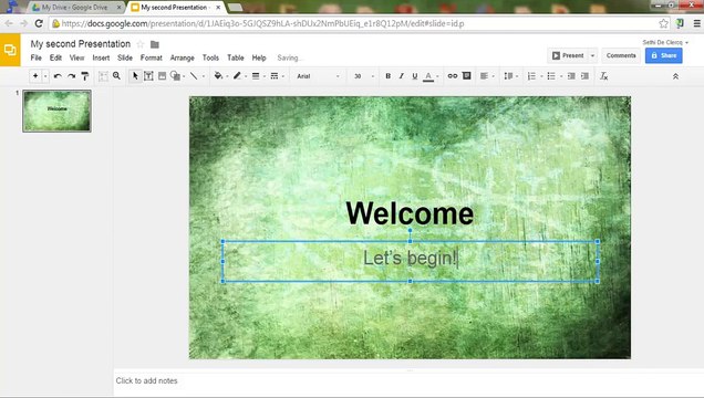 Google Slides - Tutorial 02 - Insert a background and Video