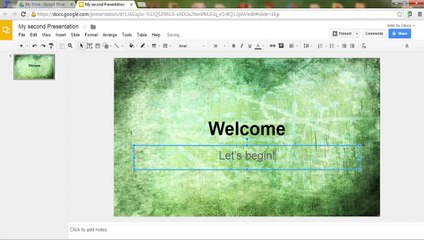 Google Slides - Tutorial 02 - Insert a background and Video