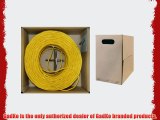 GadKo Bulk Cat5e Yellow Ethernet Cable Round Stranded UTP (Unshielded Twisted Pair) Pullbox