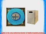 GadKo Bulk Cat5e Blue Ethernet Cable Round Solid UTP (Unshielded Twisted Pair) Pullbox 1000