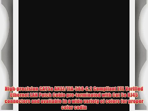 GearIt (10 Pack) 20 Feet Cat5e Ethernet Patch Cable - Computer LAN Network Cord Black - Lifetime