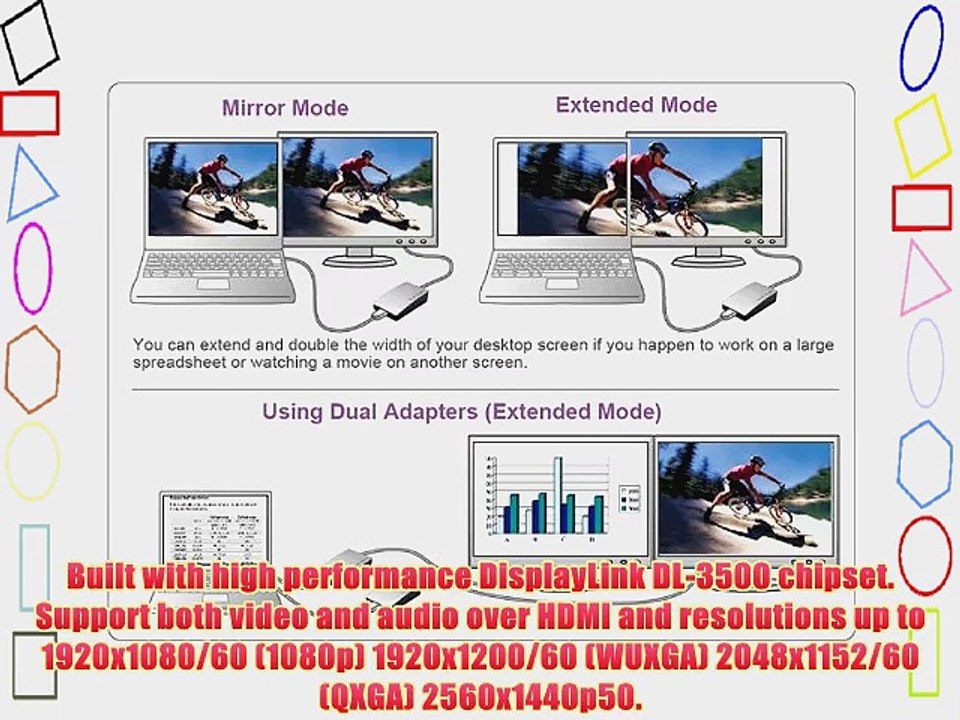 Ableconn USB3HDMIS SuperSpeed USB 3.0/2.0 to HDMI Slim Display Video Adapter with Audio up