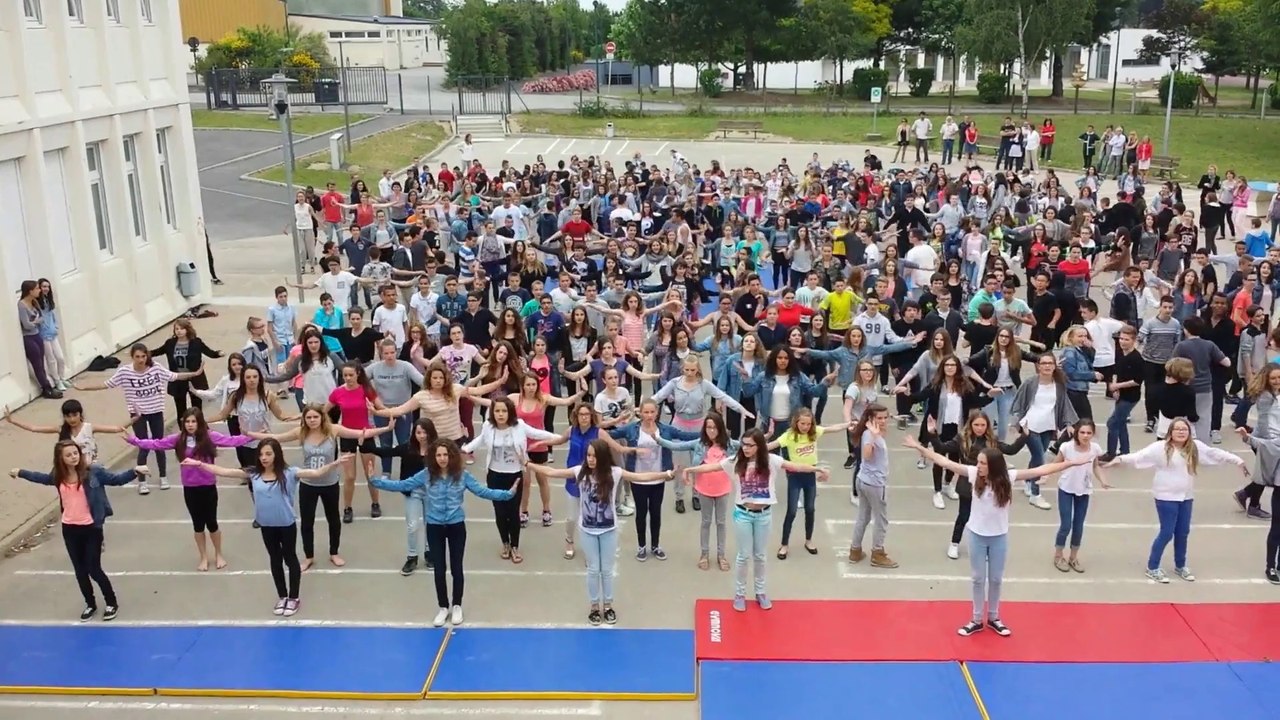 flasmob college pasteur st mars la jaille unss danse 44