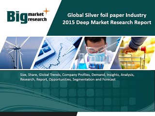 Global Silver foil paper Industry- Size, Share, Trends and Forecasts