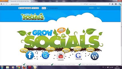 Descargar video: Growsocials: How to get free subscribers, video views, facebook likes, twitter followers and More!