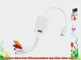 August VGB200 USB2.0 High Quality Video Capture Adaptor - S Video / RGB to USB Transfer Cable