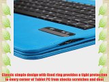 NEWSTYLE Universal 9-10.5 Inch Tablet Portfolio Leather Case W Detachable Bluetooth Keyboard