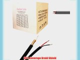 RG59 UL Listed Siamese 1000 ft. Coaxial CCTV Cable - Combo Solid 20 AWG RG59   18/2 18AWG Power