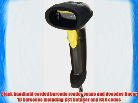 Motorola LS2208 General Purpose Handheld 1D Bi-Directional Laser Barcode Scanner Black