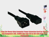 Tripp Lite Heavy-Duty Computer Power Extension Cord for Servers and Computers 20A 12AWG (IEC-320-C19