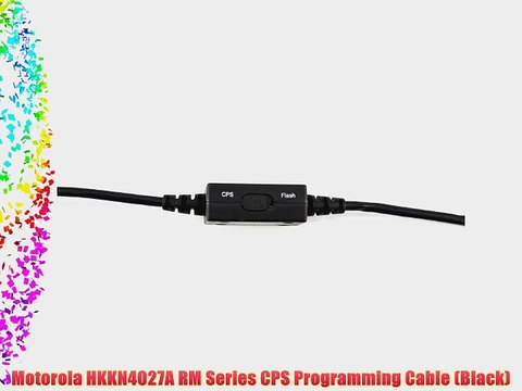 Motorola HKKN4027A RM Series CPS Programming Cable (Black)
