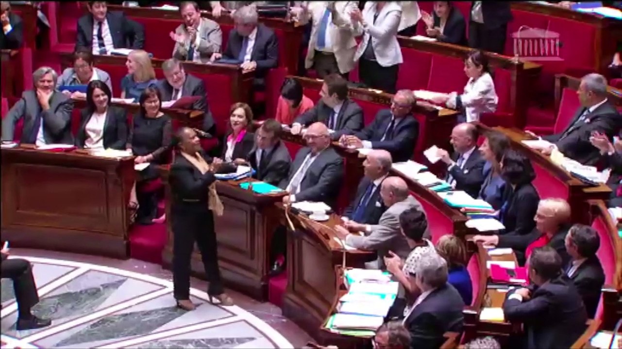 Christiane Taubira moque et remballe Eric Ciotti à l'Assemblée Nationale