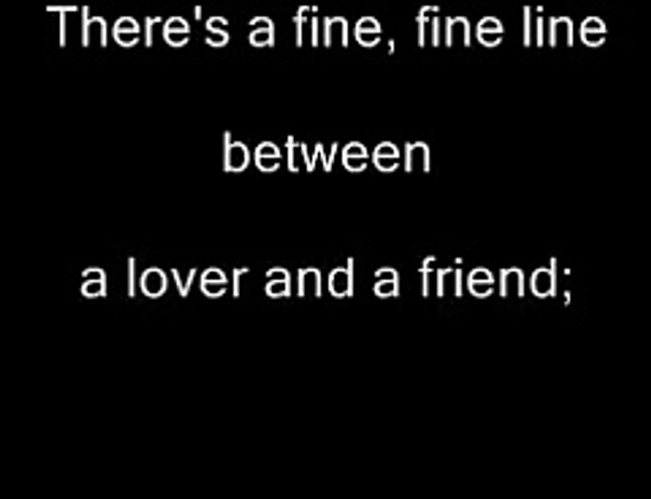 There's a fine, fine line. Karaoke video Dailymotion