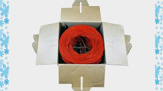 Sewell Direct SW-29963 SolidRun Cat6 Bulk Cable UTP CM 23 AWG High Copper Content CCA Orange