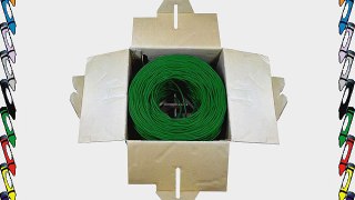 Sewell Direct SW-29965 SolidRun Cat6 Bulk Cable UTP CM 23 AWG High Copper Content CCA Green
