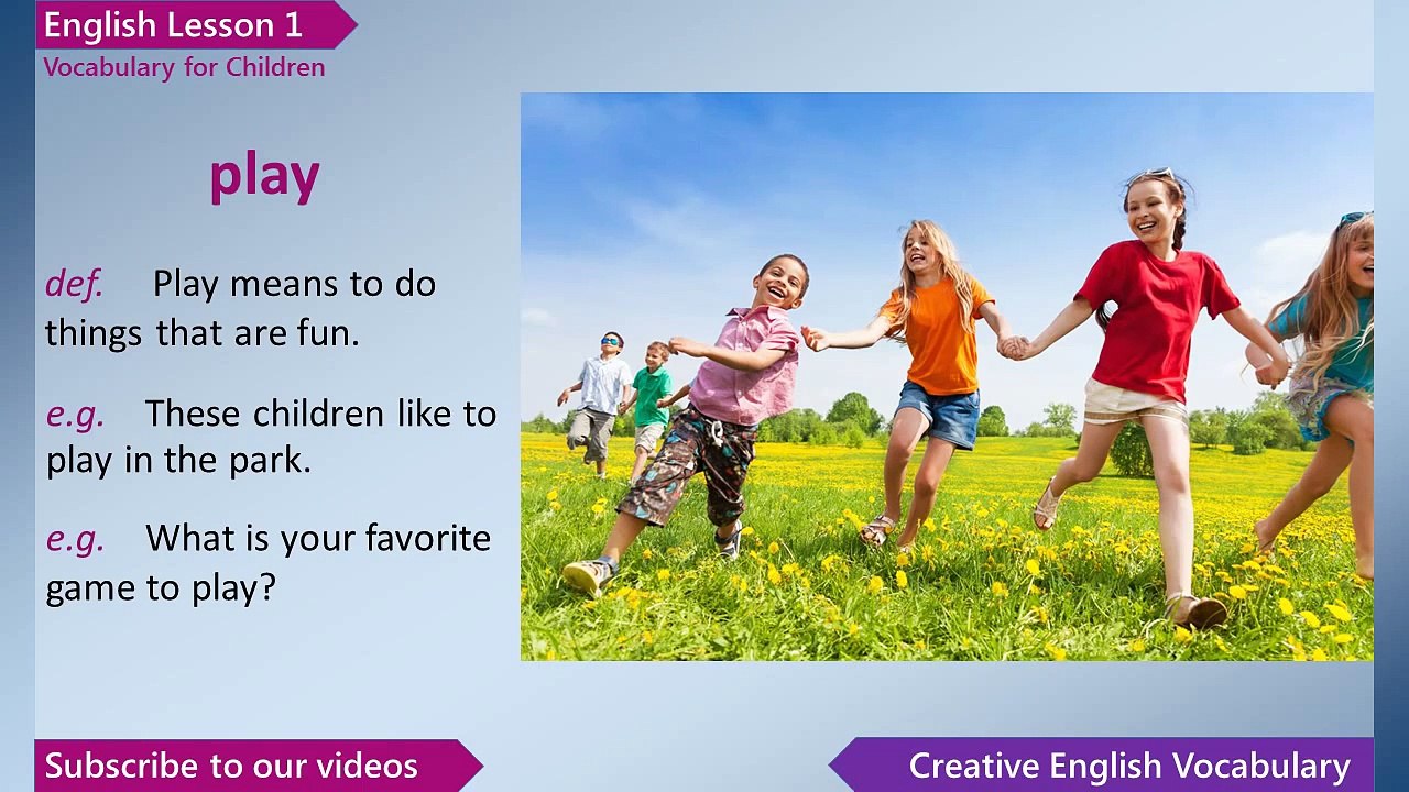 Learn English For Beginners ◕ Lesson 1 ◕ English Vocabulary & Speaking For Children & Esl Students