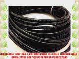 CERTICABLE 1000' CAT-6 OUTDOOR CABLE GEL FILLED FLOODED DIRECT BURIAL WIRE OSP SOLID COPPER