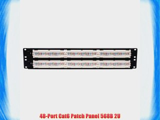 Download Video: Tripp Lite 48-Port 2U Rackmount Cat6 110 Patch Panel 568B RJ45 Ethernet(N252-048)