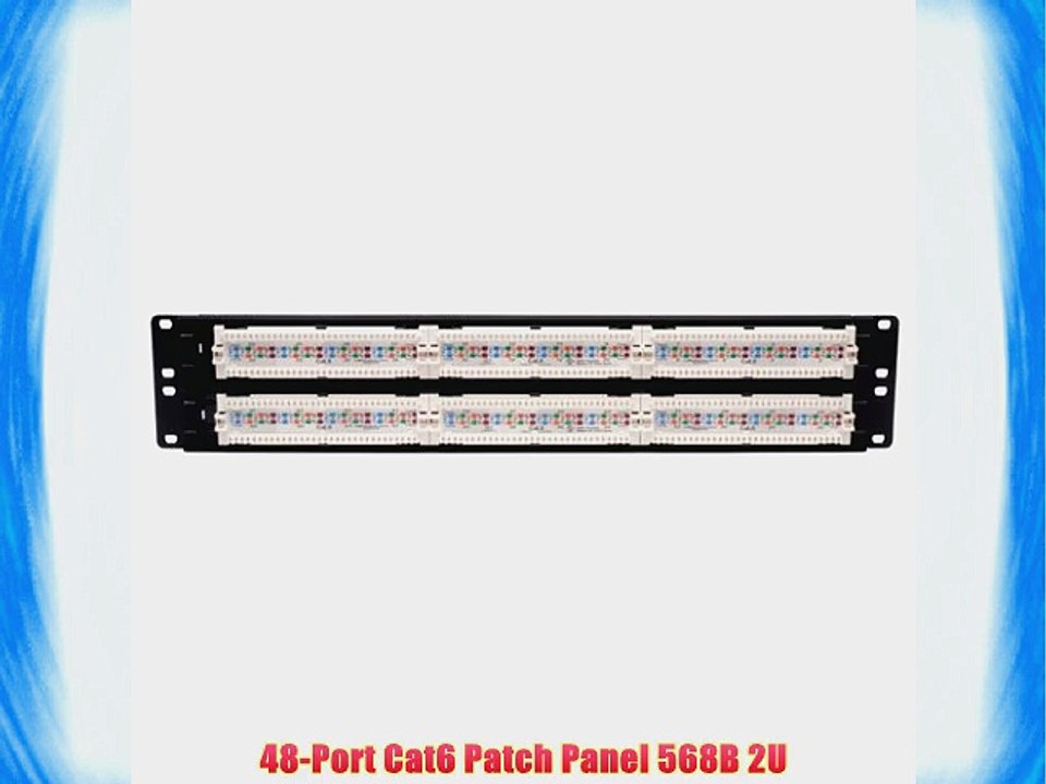 Tripp Lite 48-Port 2U Rackmount Cat6 110 Patch Panel 568B RJ45 Ethernet(N252-048)