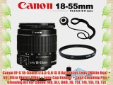Canon EF-S 18-55mm f/3.5-5.6 IS II Autofocus Lens (White Box)   UV (Ultra Violet) Filter