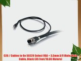 C2G / Cables to Go 50229 Select VGA   3.5mm A/V Male/Male Cable Black (35 Feet/10.66 Meters)