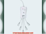 Accell D080B-009K 6-Foot Cord PowerSquid 600 Joules Surge Protector with Power Conditioner