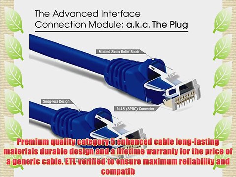 GearIt (100 Pack) 2 Feet Cat5e Ethernet Patch Cable - Computer LAN Network Cord Black - Lifetime