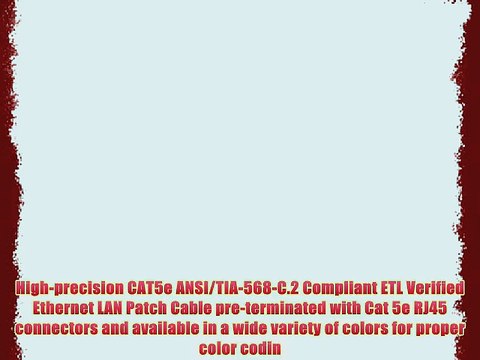 GearIt (50 Pack) 1.5 Feet Cat5e Ethernet Patch Cable - Computer LAN Network Cord White - Lifetime