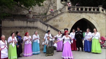 The performance of the Cossack folk group. Kislovodsk, Russia 2014
