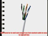 C2G / Cables to Go 27354 Cat5E UTP Solid PVC CMR-Rated Cable White (1000 Feet/304.8 Meters)