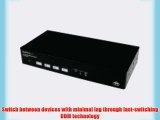 StarTech.com 4 Port USB VGA KVM Switch with DDM Fast Switching Technology and Cables (SV431USBDDM)